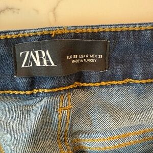 Zara Indigo Denim Trousers